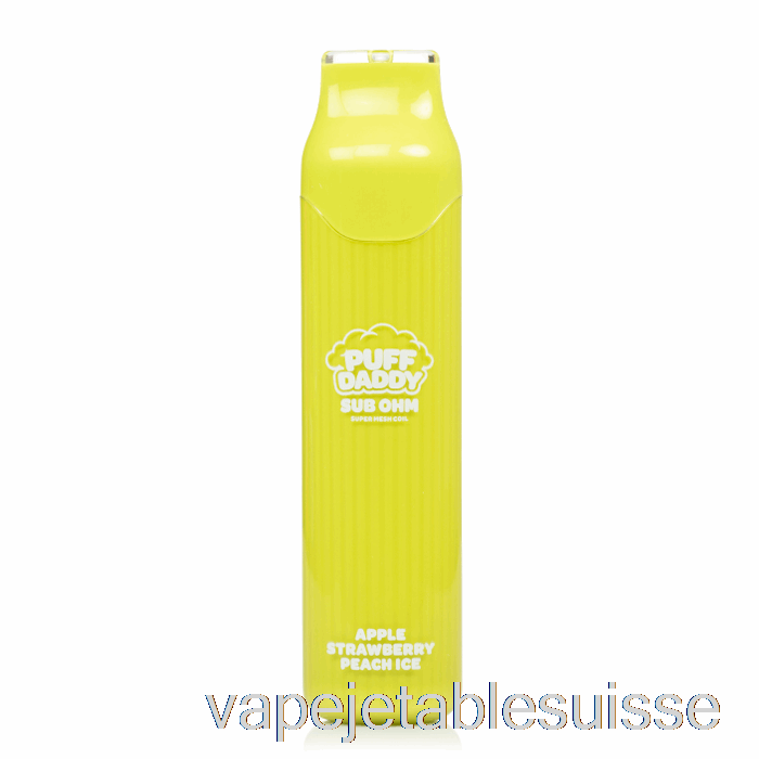 Vape Suisse Puff Daddy 6000 Jetable Pomme Fraise Pêche Glace